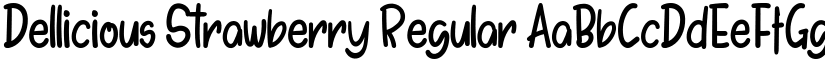 Dellicious Strawberry Regular font