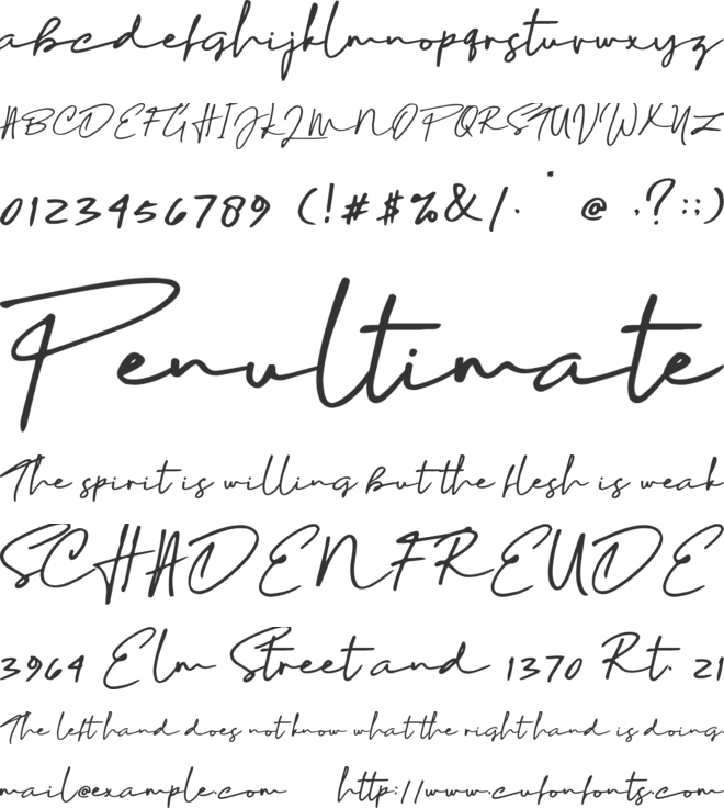 Sophia Bella DEMO font preview