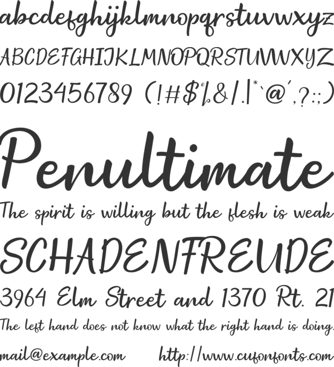 Space Craft font preview