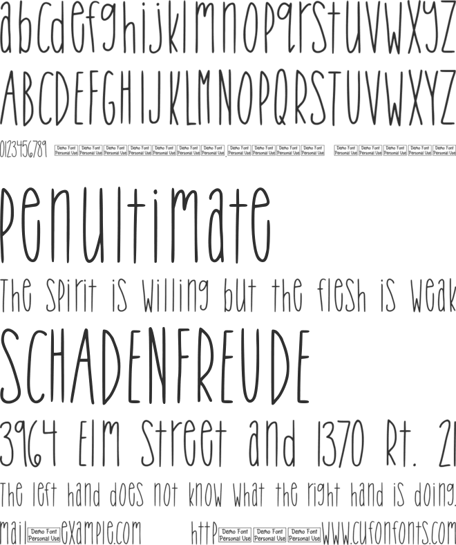 Tropical Trouble font preview
