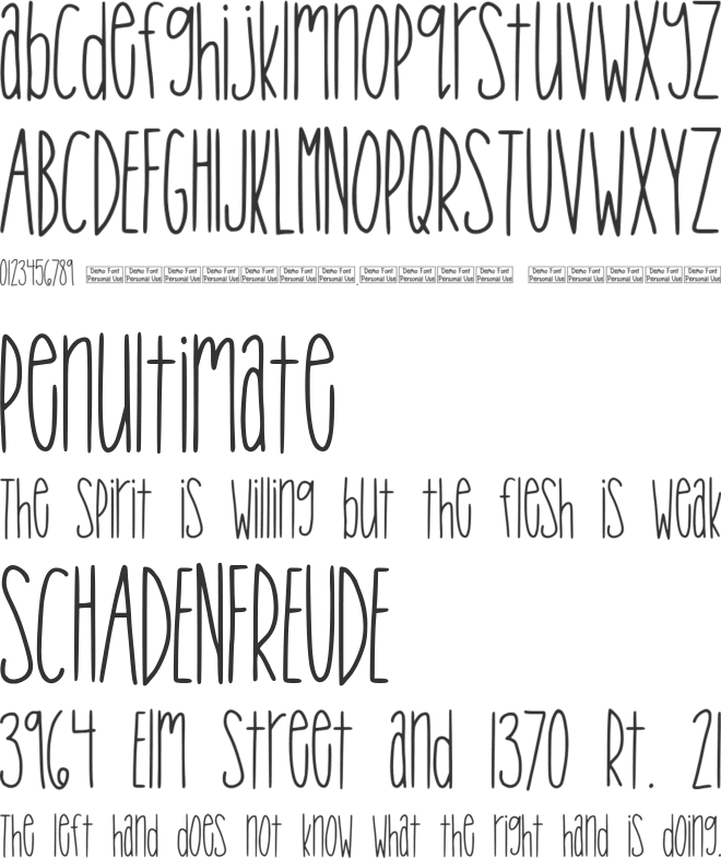 Tropical Trouble font preview