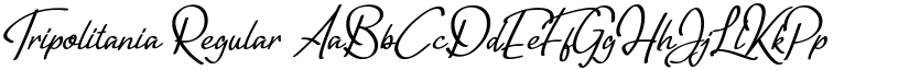 Tripolitania Regular font