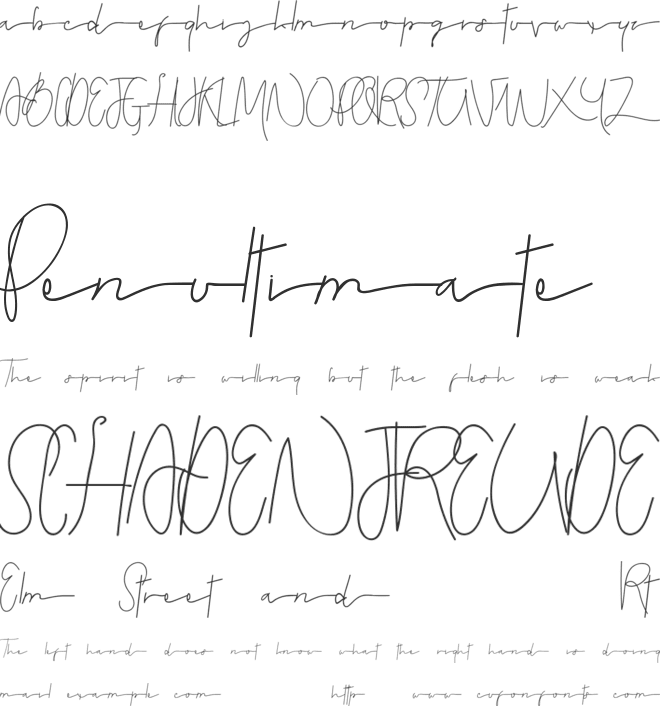 Dewebeauty Demo font preview