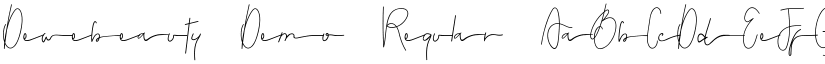 Dewebeauty Demo Regular font