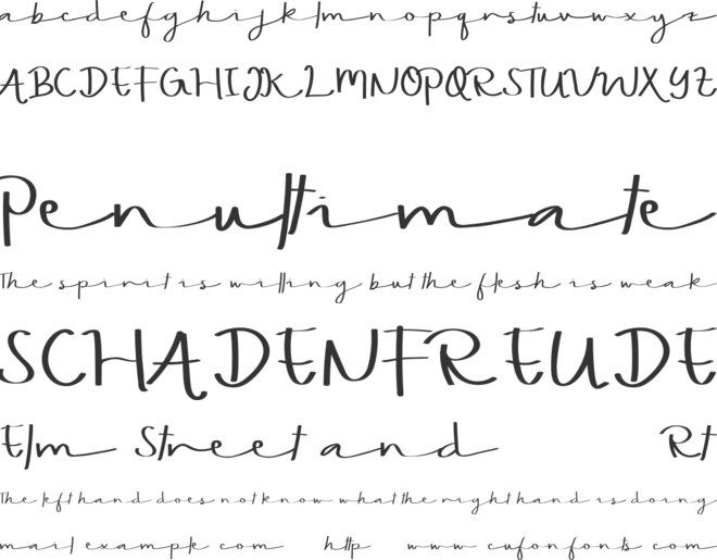 WEDNESDAY Nightdemo font preview