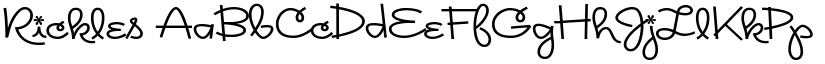 Rickles font