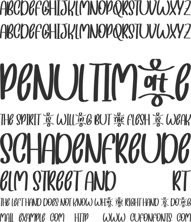 Sweetish Demo font preview