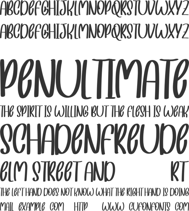 Sweetish Demo font preview
