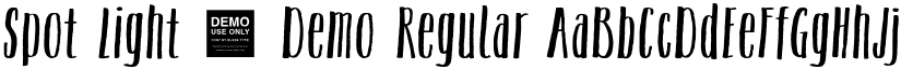 Spot Light - Demo Regular font