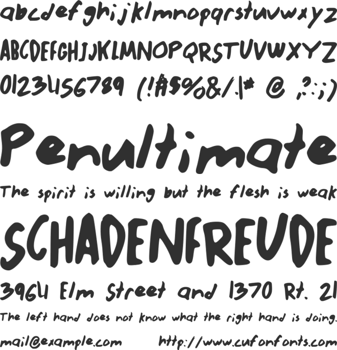 ABNORMAL font preview