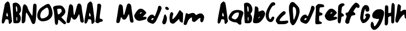 ABNORMAL Medium font