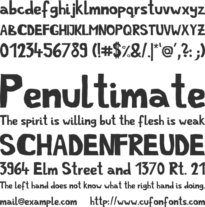 Simple Life font preview