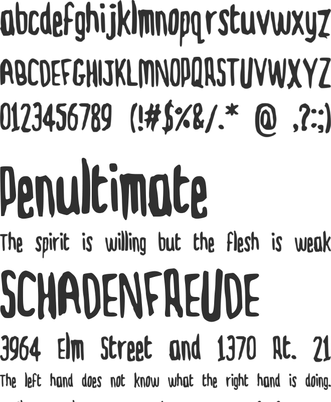 Dickie font preview