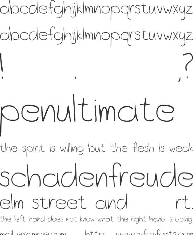 Ocean City Park font preview