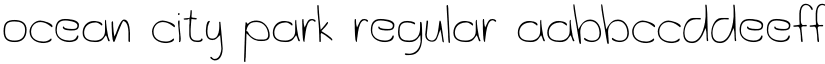 Ocean City Park Regular font