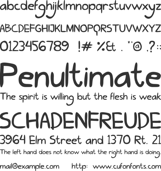 Lovely Eunike Hans font preview