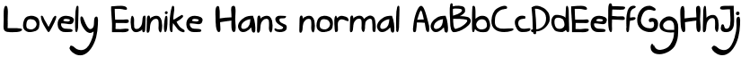 Lovely Eunike Hans normal font