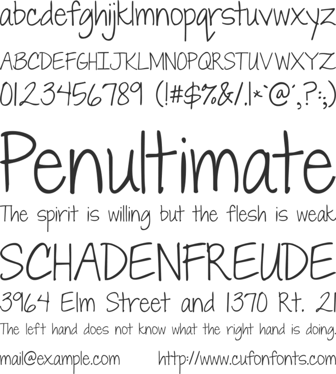 Janda Everyday Casual font preview
