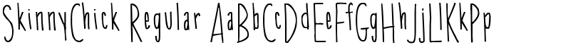 SkinnyChick Regular font
