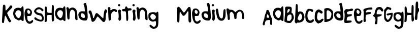 KaesHandwriting Medium font