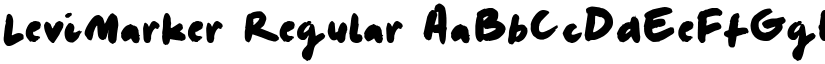 LeviMarker Regular font