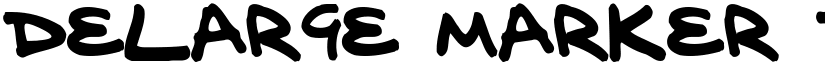 delarge marker pen Regular font