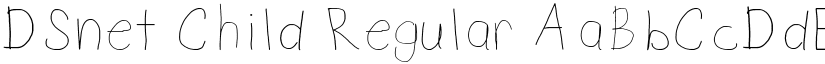 DSnet Child Regular font