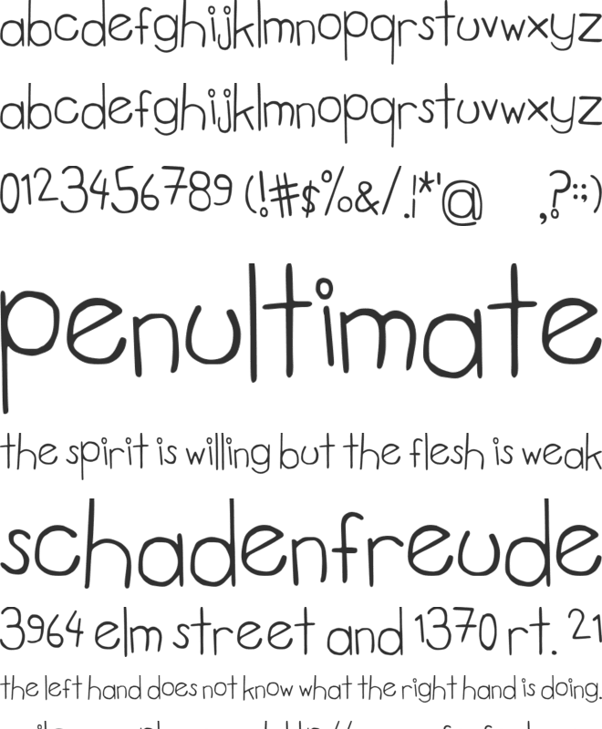 Tweed font preview