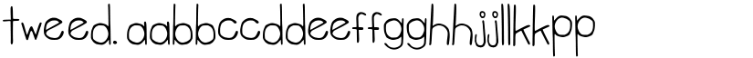 tweed. font