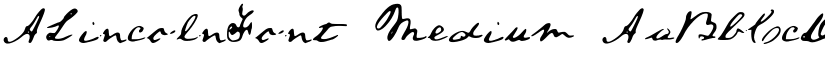 ALincolnFont font download