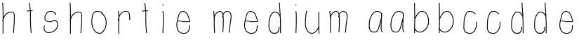 htShortie Medium font