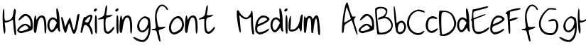 Handwritingfont Medium font