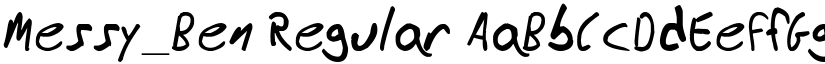 Messy_Ben font download