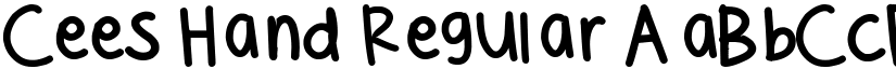 Cees Hand Regular font