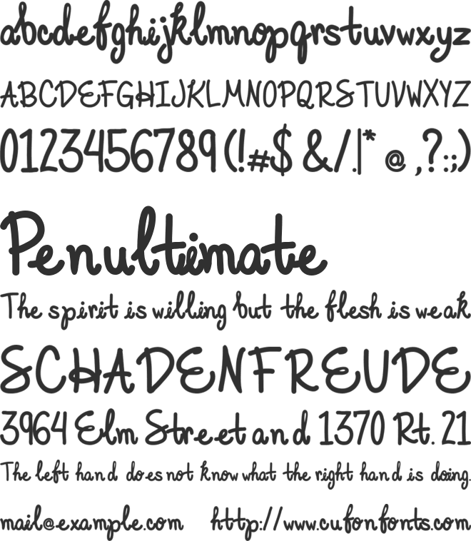 Elegant Ink font preview