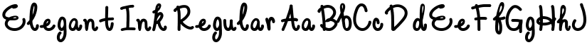 Elegant Ink Regular font