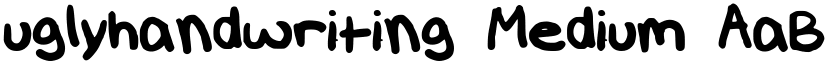 uglyhandwriting font download