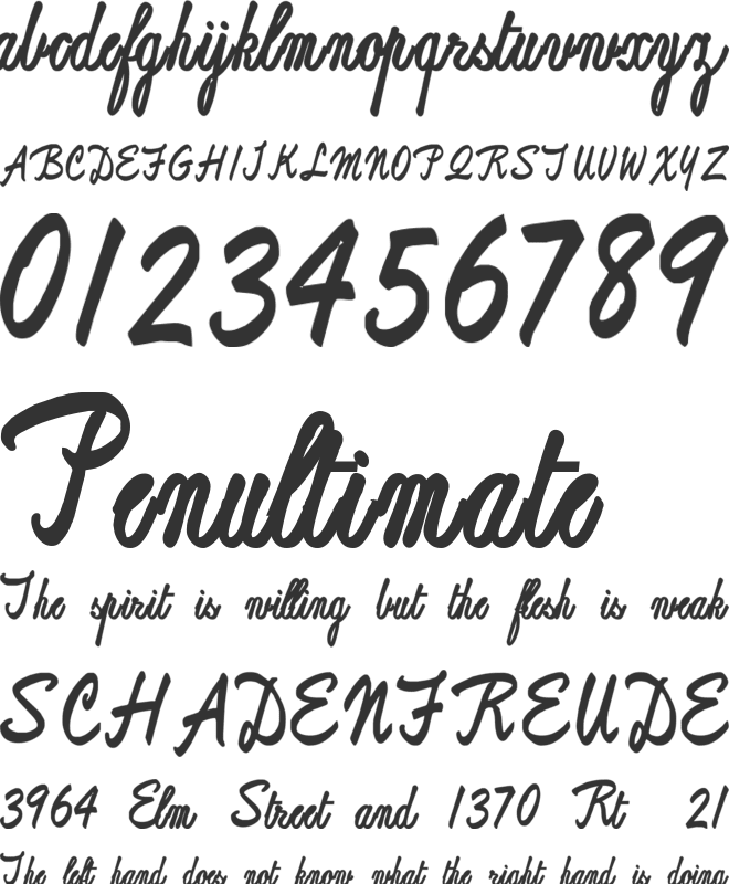 ReproxScript font preview