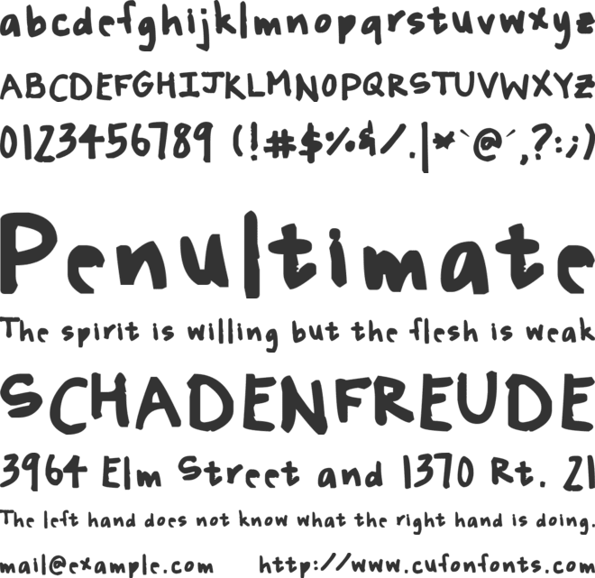 madman font preview