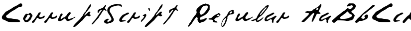 CorruptScript font download