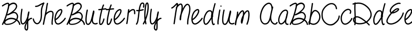 ByTheButterfly Medium font