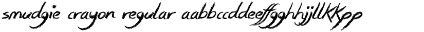 Smudgie Crayon Regular font