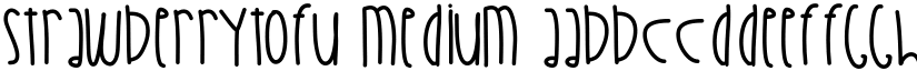 StrawberryTofu Medium font