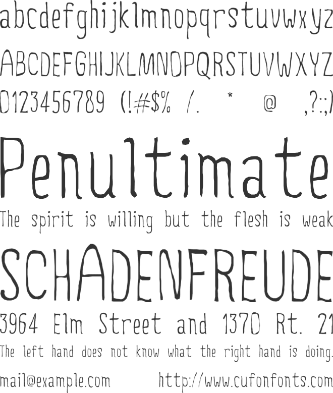 Creepy Circus font preview