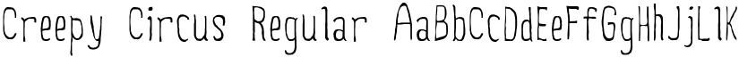 Creepy Circus Regular font