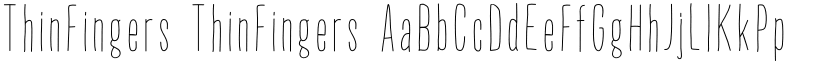 ThinFingers font download