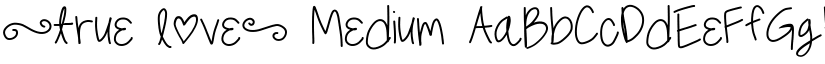 (true love) font download