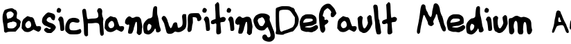 BasicHandwritingDefault Medium font