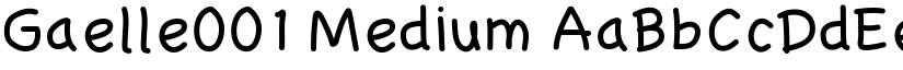 Gaelle001 Medium font