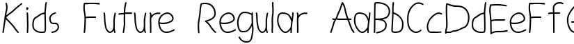 Kids Future Regular font